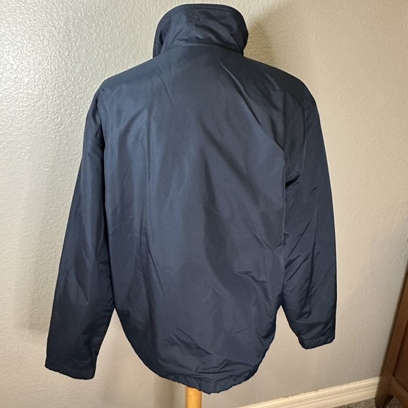 Port Authority Full Zip Fleece Lined Jacket Adult Size Medium Navy Blue - Picture 2 of 4